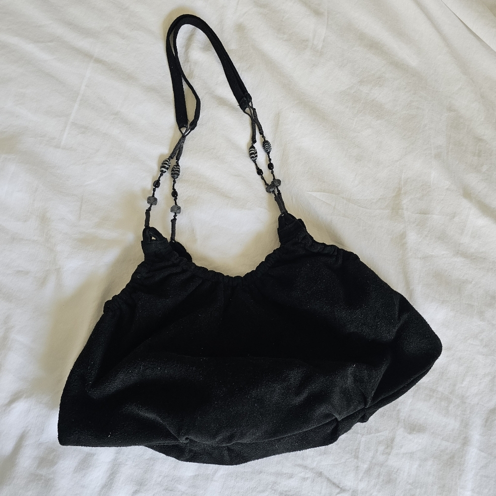 Packable Lightweight Black Shoulder Bag - Perfect for Travel